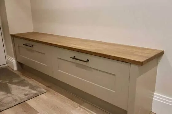 Fitzroy kitchen, Utility/Boot room in Fitzroy Stone · Stone