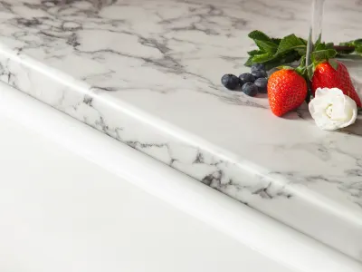 Marble Calacatta worktop 3m x 635mm x 38mm
