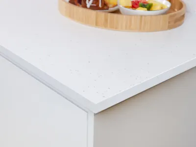 Luxe White Andromeda worktop 3m x 635mm x 22mm
