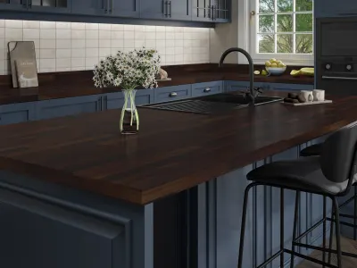 Santiago Walnut worktop 3m x 635mm x 39mm