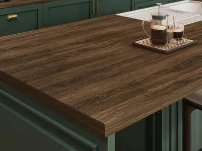 Dark Oak worktop 3m x 635mm x 39mm