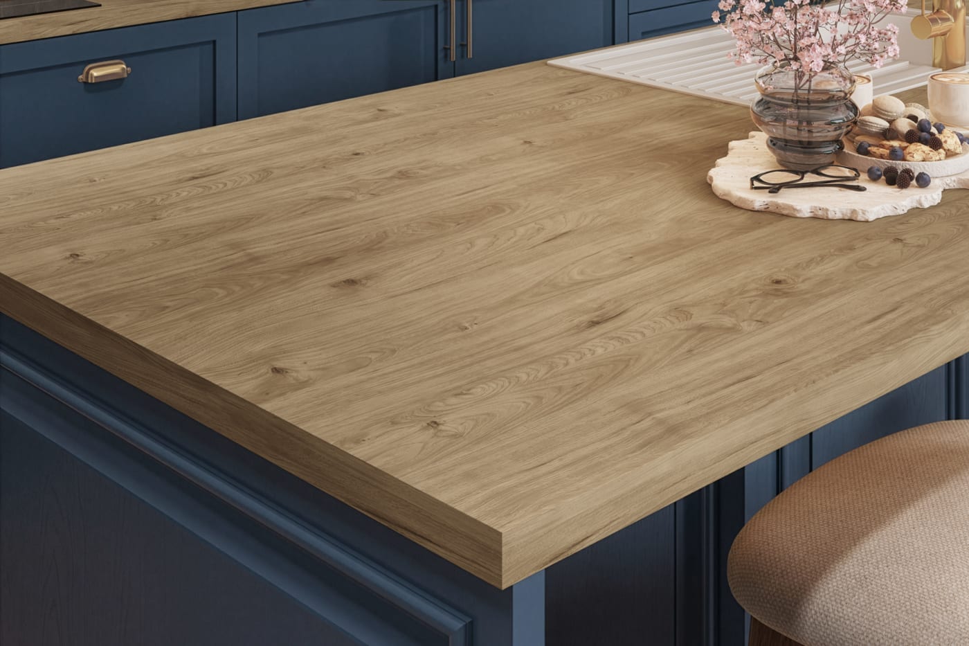 Rustic Wood laminate kitchen worktop