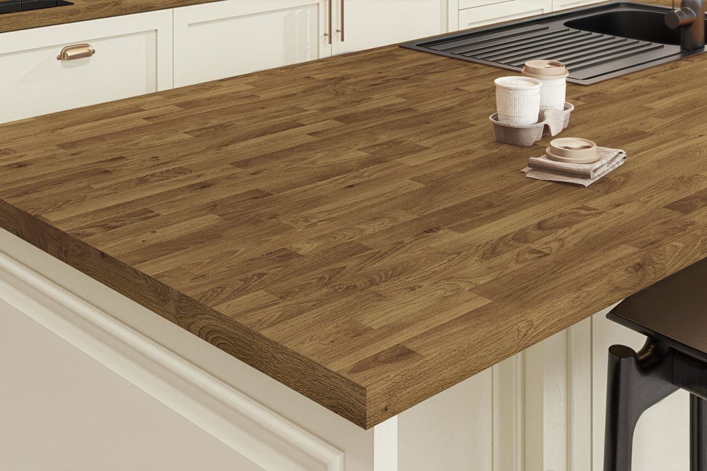 Woodland Oak laminate kitchen worktop