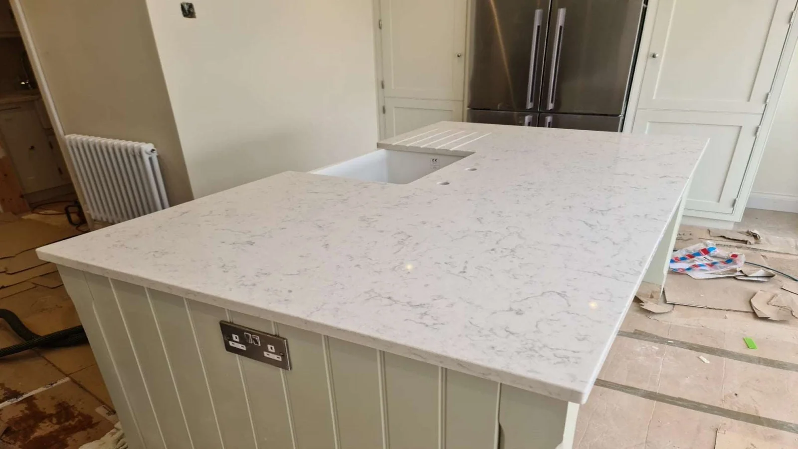 Gracious quartz kitchen worktop