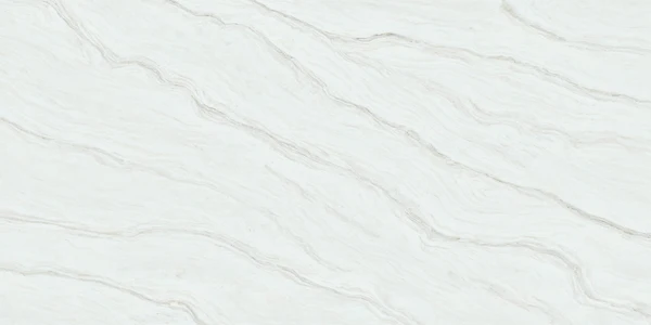 Lasa White quartz worktop by PQS