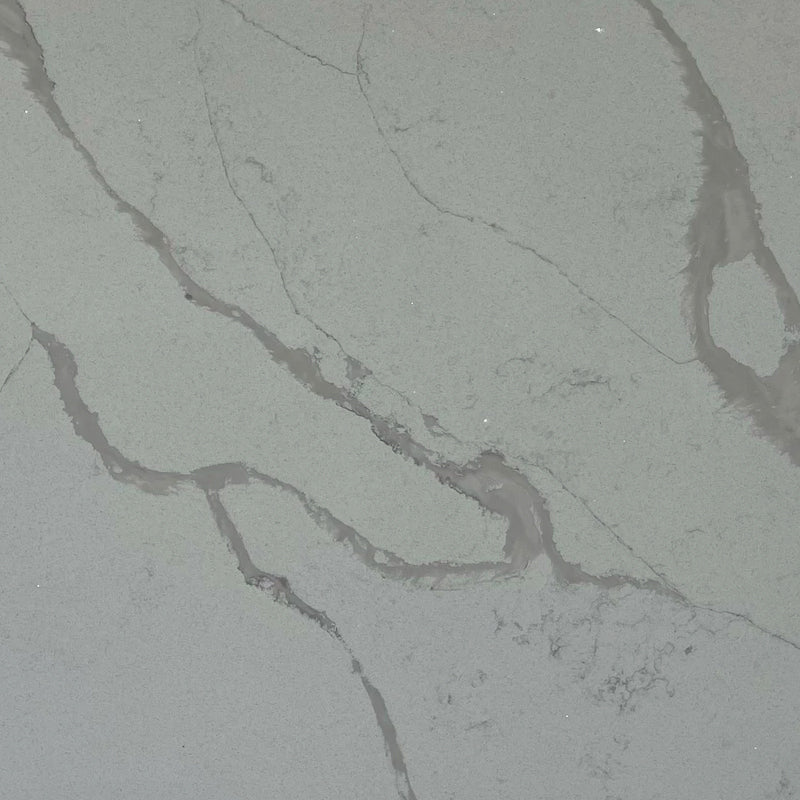 Calacatta Glacier quartz kitchen worktop