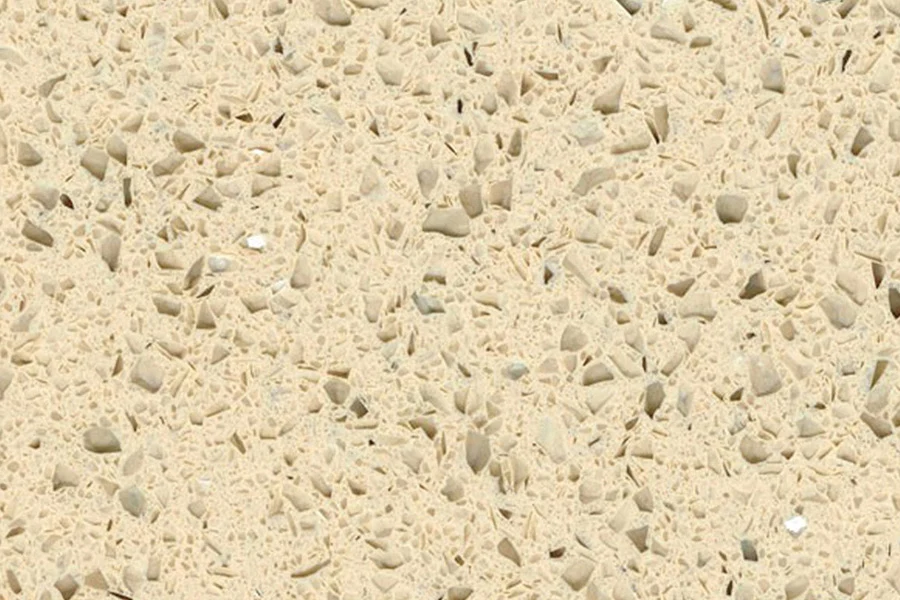 Cream Mirror quartz kitchen worktop