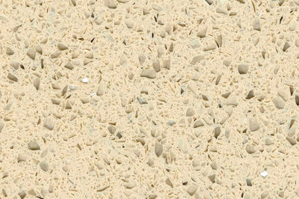 Cream Mirror quartz worktop by Fugen
