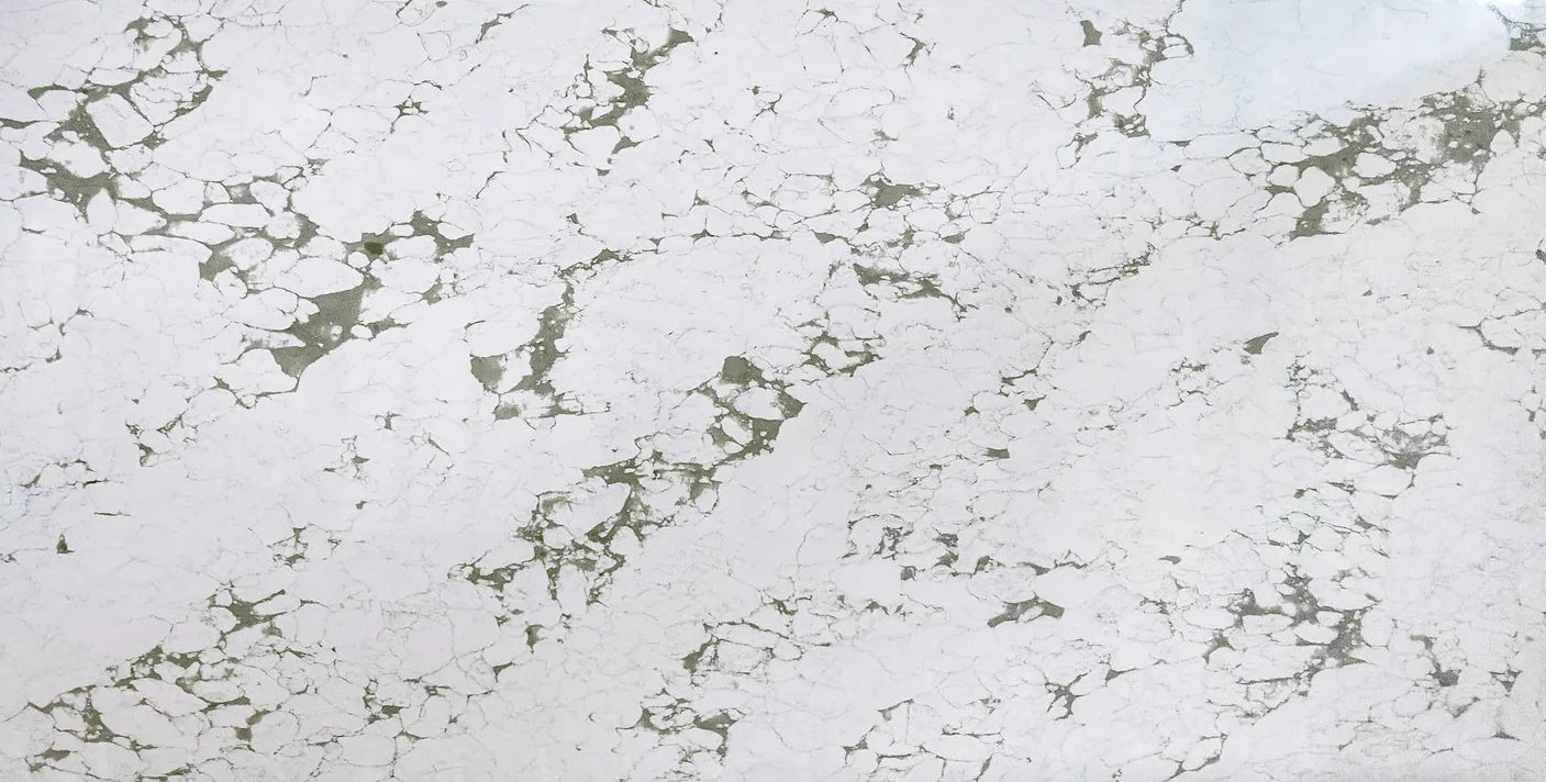 Arabescato Green quartz kitchen worktop