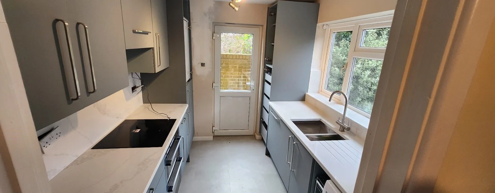 Venetian River quartz kitchen worktop