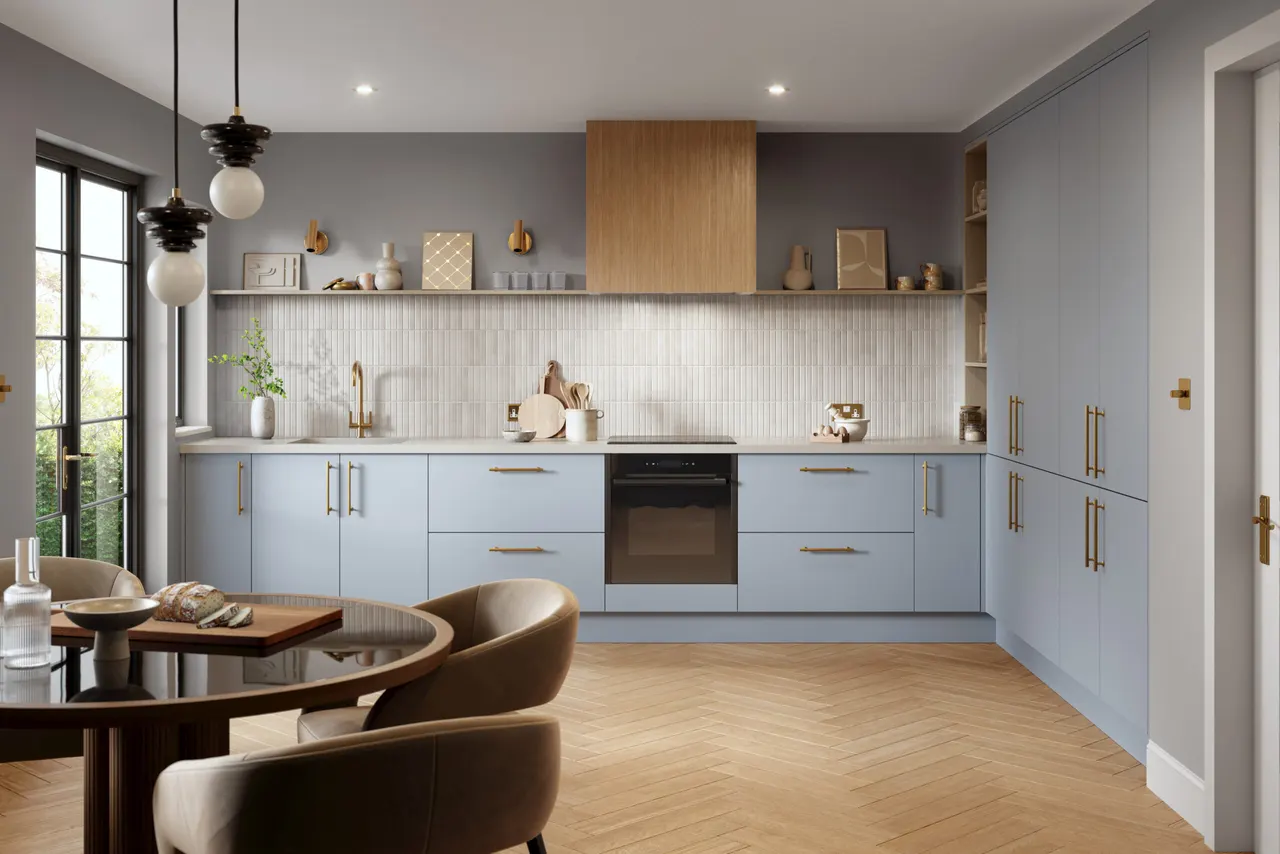 Zurfiz in Supermatt Denim kitchen